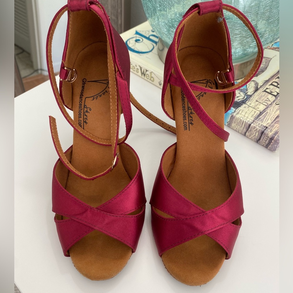 G Franco Ballroom Dance Heels Fuchsia 5